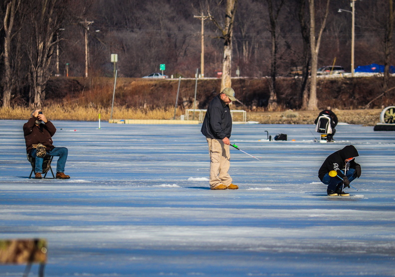 fisheree fishing ice winter people