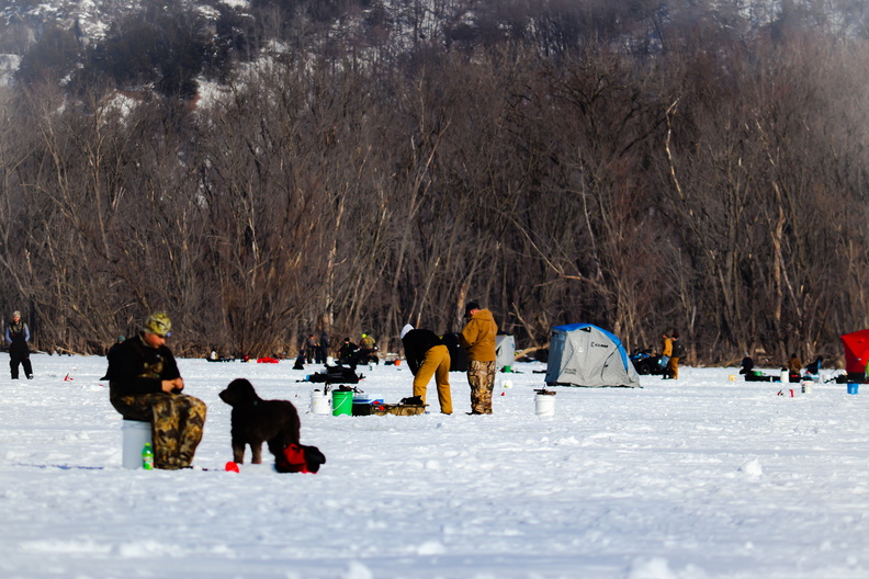 fisheree ice fishing river ice winter event