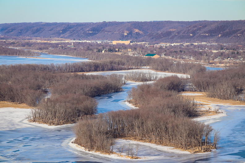 winter ice river wyalusing