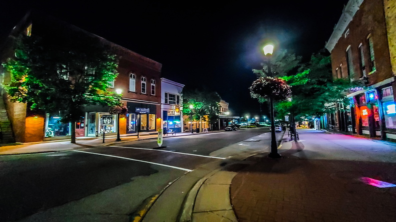 downtown summer night