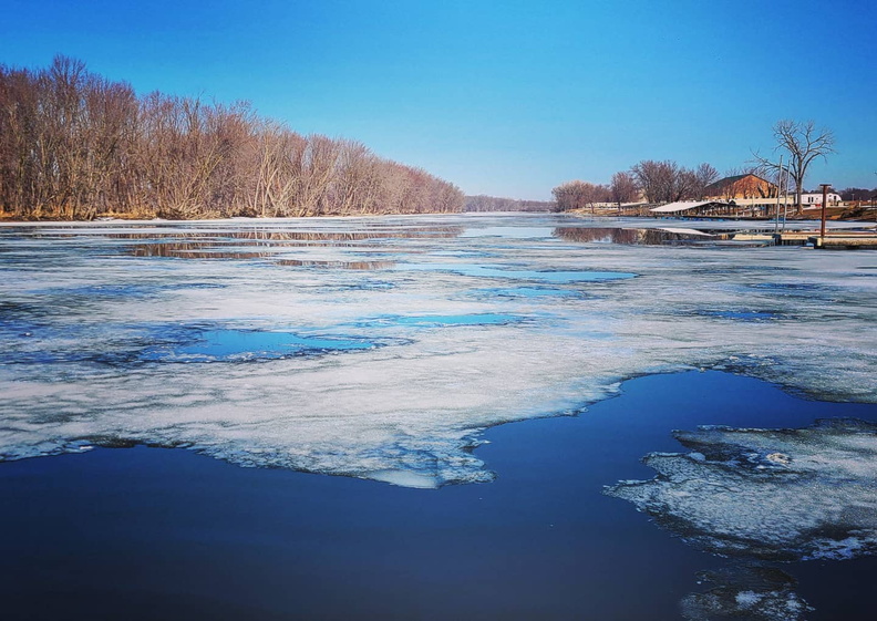 winter ice river