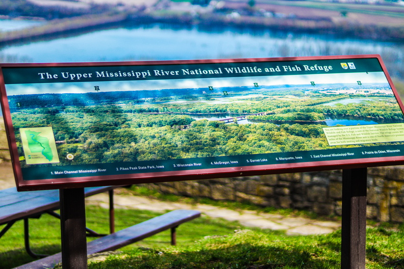wyalusing sign river spring hiking camping