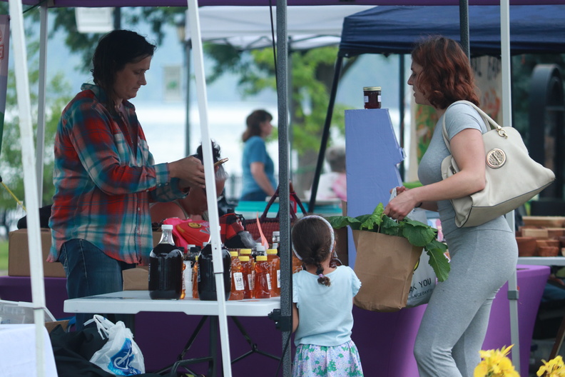 island farmers market people summer