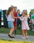 dancing people kids park concert summer music